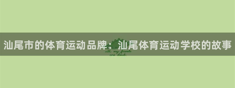 必发官网下载平台注册要钱吗：汕尾市的体育运动品牌：汕