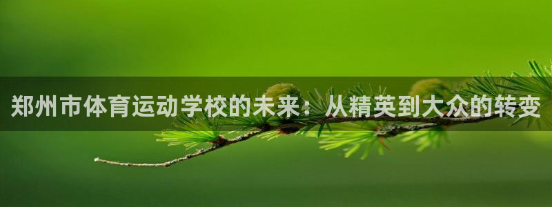 必发官网下载娱乐：郑州市体育运动学校的未来：从精英到