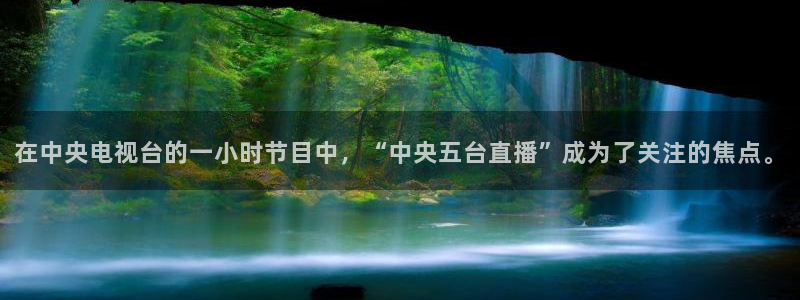 蜘蛛体育nba：在中央电视台的一小时节目中，“中央五台直播”成为了关注的焦点。